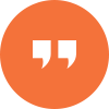 Orange Quote Icon